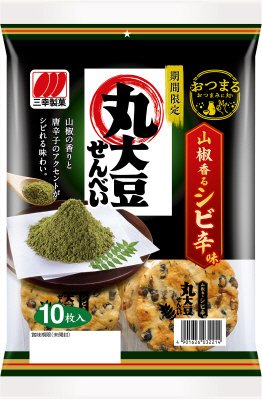 丸大豆せんべい山椒香るシビ辛味