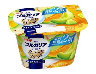 明治ブルガリアヨーグルトたっぷりリッチメロンミックス