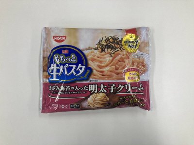 日清もちっと生パスタ　明太子クリーム