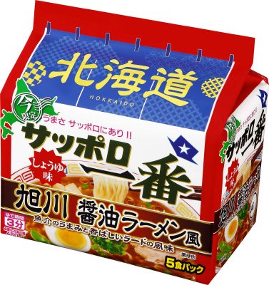 サッポロ一番　しょうゆ味　旭川　醤油ラーメン風　５食パック