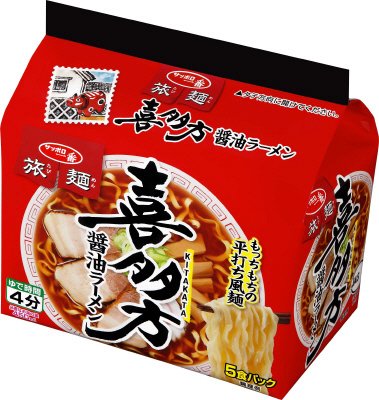 サッポロ一番　旅麺　喜多方　醤油ラーメン　５食パック
