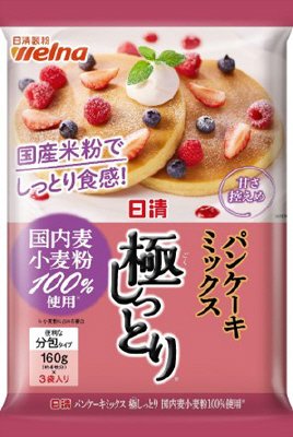 日清　パンケーキミックス　極しっとり　国内麦小麦粉１００％使用