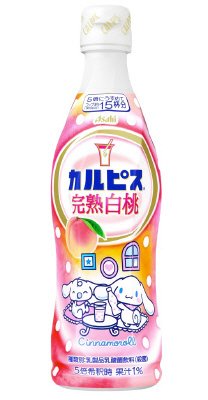 「カルピス（Ｒ）完熟白桃」デザインラベル