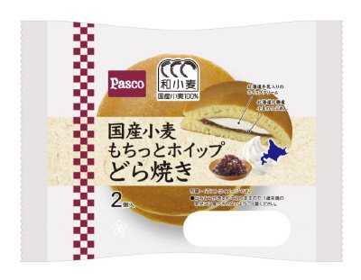国産小麦　もちっとホイップどら焼き２個入