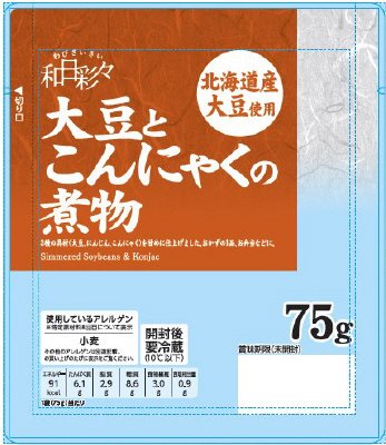和日彩々大豆とこんにゃくの煮物