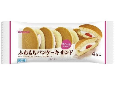 ふわもちパンケーキサンド（苺ジャム）