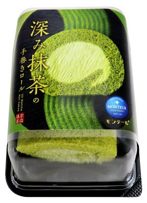 深み抹茶の手巻きロール