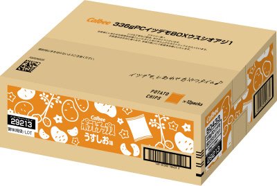 ポテトチップスイツデモＢОＸうすしお味
