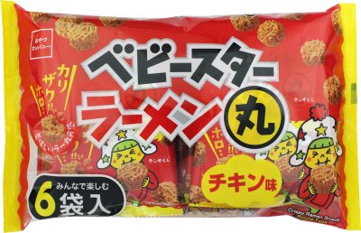 ベビースターラーメン丸チキン味６袋入