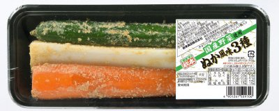 国産野菜使用ぬか風味３種