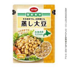 蒸し大豆