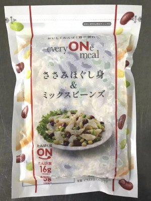 ささみほぐし身＆ミックスビーンズ