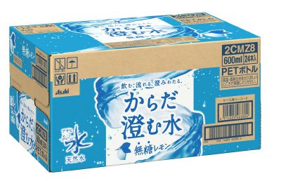アサヒ　おいしい水　天然水　からだ澄む水　アイキャッチシール付き