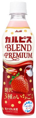 カルピス（Ｒ）　ＢＬＥＮＤ　ＰＲＥＭＩＵＭ　贅沢３種のいちご素材　ＰＥＴ４３０ｍｌ