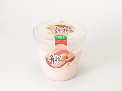 絹ごし桃プリン