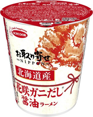 お取り寄せＮＩＰＰＯＮ　北海道産花咲ガニだし醤油ラーメン