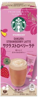スターバックス　プレミアムミックス　サクラストロベリーラテ4P