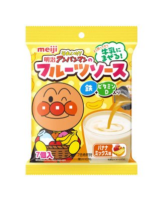 明治それいけ！アンパンマンのフルーツソース　鉄＆ビタミンD入り　バナナミックス味