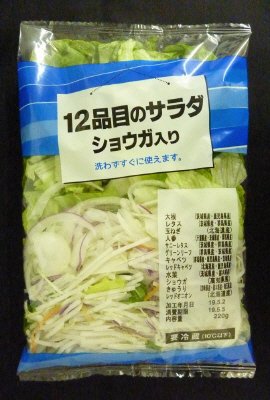 12品目のサラダショウガ入り