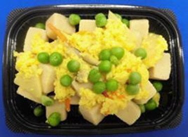 えんどうと高野の玉子とじ