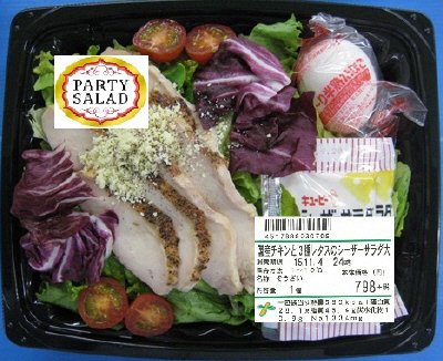 国産チキンと３種レタスのシーザーサラダ大