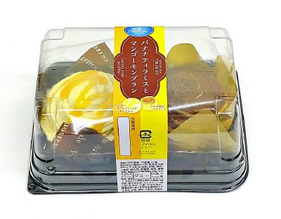 バナナティラミスとマンゴーモンブラン