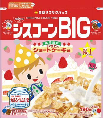 シスコーンＢＩＧ　いちごのショートケーキ味