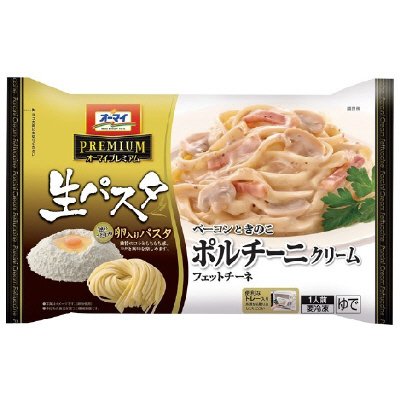 生パスタ　ポルチーニクリームフェットチーネ