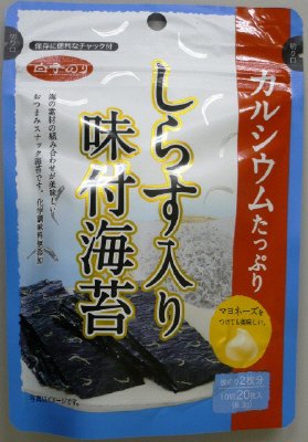 Ｃしらす入味海苔１０切２０枚