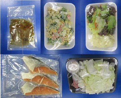 北海道産秋鮭のソテー＋洋風煮浸し＋ブロッコリーと玉子のサラダ
