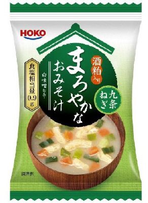 酒粕入り　まろやかなおみそ汁　九条ねぎ