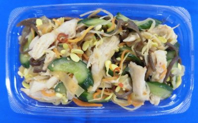蒸し鶏中華くらげ