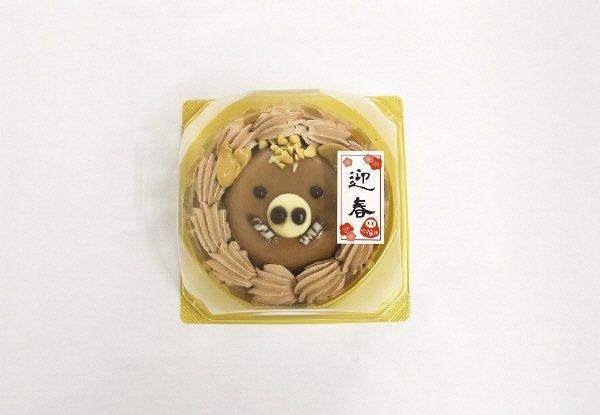 迎春イノシシケーキ