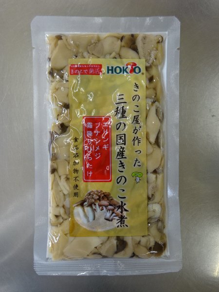 きのこ屋が作った三種の国産きのこ水煮
