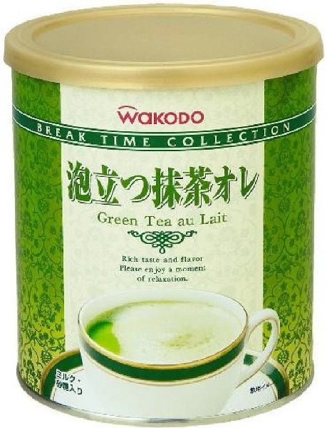 泡立つ抹茶オレ
