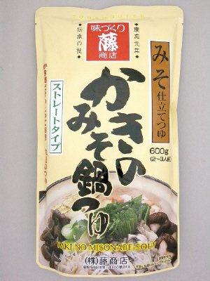 かきのみそ鍋つゆ（みそ仕立て）