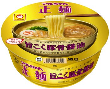 マルちゃん正麺　カップ　旨こく豚骨醤油