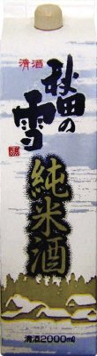 秋田の雪　純米酒　パック　２Ｌ