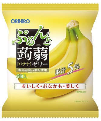 ぷるんと蒟蒻ゼリーパウチ　バナナ