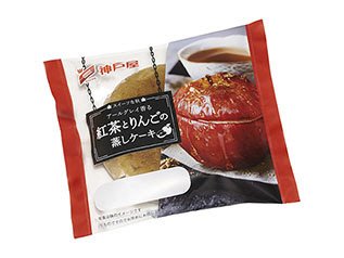 紅茶とりんごの蒸しケーキ