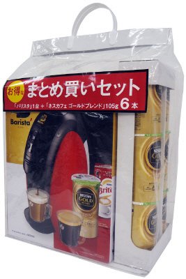 ゴールドブレンドバリスタレッド＋ゴールドブレンドエコ＆システムパック１０５ｇ６本まとめ買いセット
