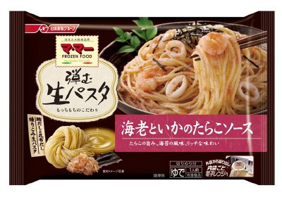 マ・マー　弾む生パスタ　海老といかのたらこソース