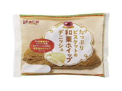 たっぷりビスケットの和栗ホイップデニッシュ