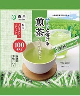 森半　サ～ッと溶ける　煎茶　宇治抹茶入り　１００本入り