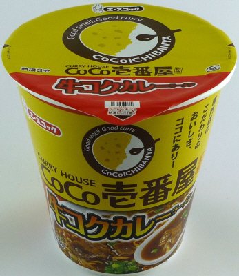 タテ型　ＣｏＣｏ壱番屋監修　牛コクカレーラーメン