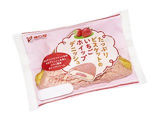 たっぷりビスケットのいちごホイップデニッシュ