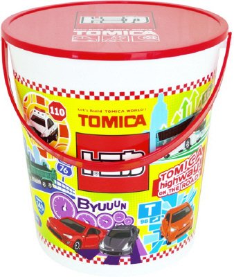 トミカお菓子入りバケツ