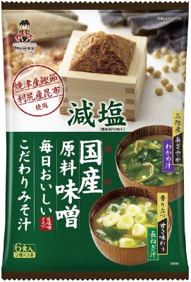 毎日おいしいこだわりみそ汁 6食減塩