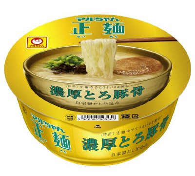 マルちゃん正麺　カップ　濃厚とろ豚骨