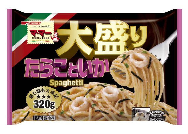 マ･マー大盛りスパゲティ　たらこといか(13秋PR)